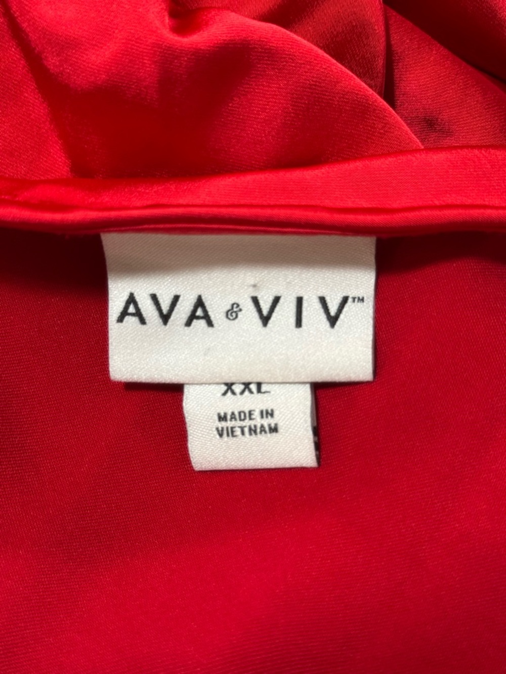 Ava & Viv Red Satin Maxi Slip Dress - Picture 2 of 12